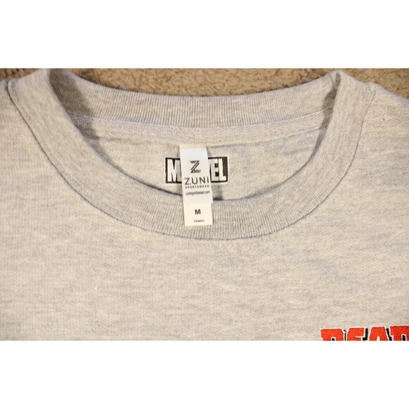 Marvel Deadpool Embroidered Logo Crewneck Sweatshirt (Medium) Gray NWOT - Picture 3 of 6